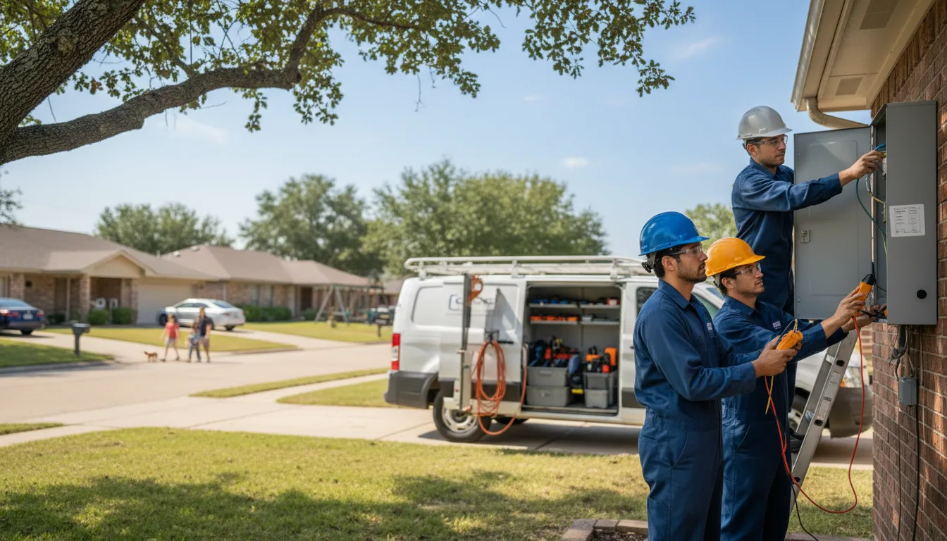 Certified electrician providing emergency electrical services in Manchaca, TX